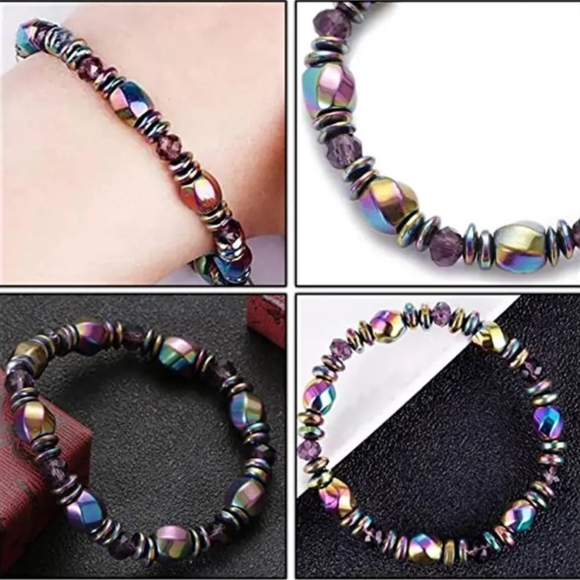 Trendy Multi-color Magnetic Therapy Bracelet, Arthritis Weight Loss Pain Relief - Picture 6 of 6